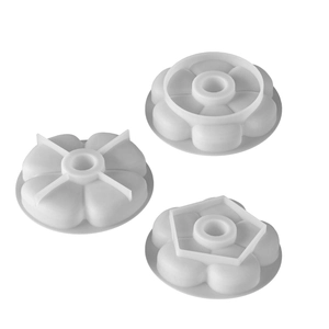 Three-piece clover flower resin silicone molds for DIY candle holders and plaster bases