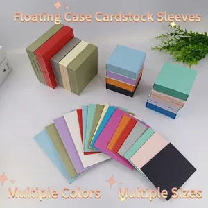 Colorful paper sleeves for PE film suspension boxes in various sizes and vibrant colors