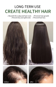 Detailed before and after hair growth comparison using black castor oil hair care treatment