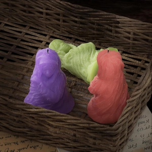 Moule en silicone pour bougie parfumée de jeune fille arabe pour sculpture en plâtre