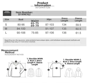 Detailed size chart for bodycon ruched maxi dress with bust, waist, and hip measurements