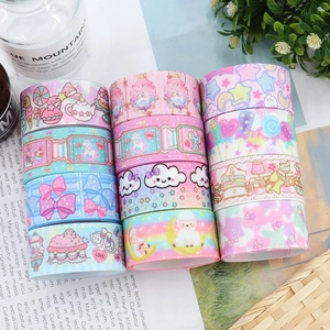 Cartoon Printed Grosgrain Ribbon Polyester Heat Transfer For DIY Hair Bows Gift Wrapping Kawaii Colorful Crafting Materials