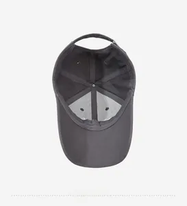 Detail view of cotton baseball cap interior featuring reinforced seams and ventilation eyelets