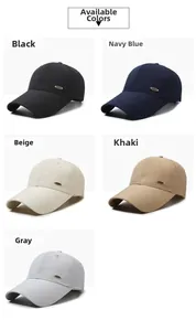Detail of outdoor baseball cap showing side metal fashion buckle and laser-cut vents