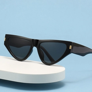 Cat Eye Sunglasses UV400 Protection PC Frame AC Lens Retro Trendy Vintage Square Metal Trim For Women Men Unisex