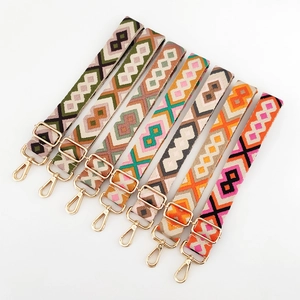 Tracolla jacquard geometrica colorata larga 3,8 cm ricambio per borse a tracolla da donna