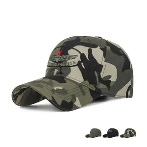 Cotton Baseball Cap Adjustable Military Air Force Fashion Embroidered Wings Red Star Sun Protection Men Hat Outdoor