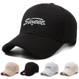 Cotton Baseball Cap Sweet Letter Embroidery Adjustable Sunshade Outdoor Casual Sports Hat For Men Women