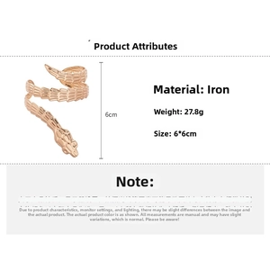Irregular snake-shaped rose gold iron bracelet with detailed scale texture, 27.8g weight