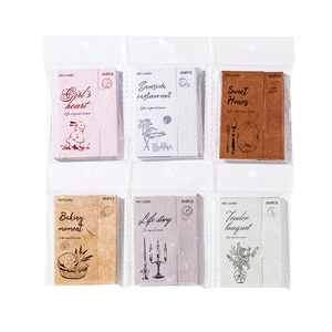 Mo-Card 30pcs vintage life journal stickers set in 6 assorted aesthetic colors