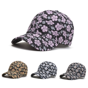 Casquette de baseball à fleurs pour protection solaire avec motifs tropicaux variés