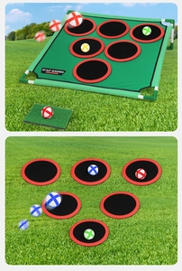 Ensemble cible de golf avec tapis de pratique et balles de couleur pour le sport