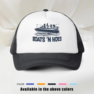 Gorra trucker ajustable con estampado BOATS 'N HOES en cinco colores disponibles