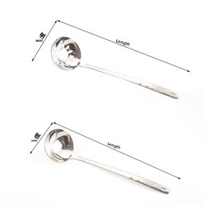 Macro view of polished stainless steel soup spoon set with leaf pattern handle design