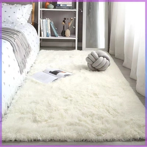 Shaggy Rug Plush Carpet Polyester Nordic Modern Minimalist Long Hair Soft Thicken Non-Slip For Living Room Bedroom