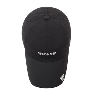 Lightweight breathable mesh quick-dry baseball cap with DFSONGTE logo in black