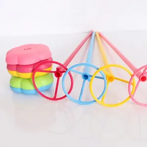 Colorful floral balloon table stand kits with 40cm plastic support rods and bases