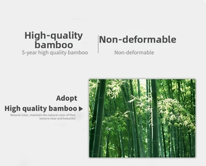 Detail view of premium bamboo material showing natural grain and high toughness features