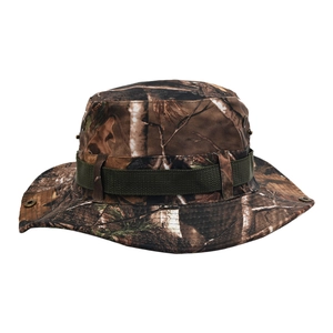 Cappello da pescatore mimetico giungla con cinturino tattico e occhielli di ventilazione