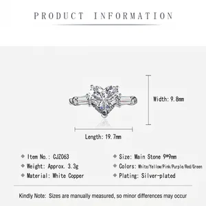 Silver plated heart ring with sparkling pink zircon pavé and open adjustable band