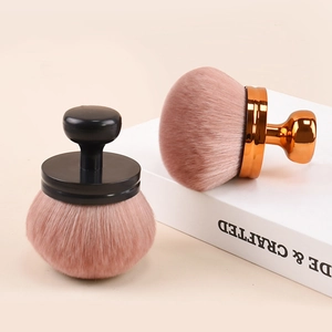 Mushroom Head Makeup Brush Synthetic Fiber Powder Foundation Blending Tool Portable Soft Professional Cosmetic Accessory