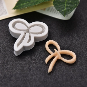 Bow tie silicone mold for DIY baking and chocolate with realistic ribbon texture