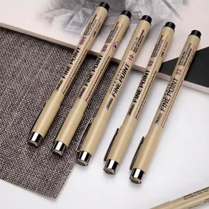 Professional 5-piece waterproof drawing pen set with archival ink for art and sketching