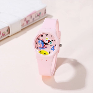 Orologio Al Quarzo Per Bambini Dinosauro Cartone Animato Cinturino In Silicone Orologio Analogico Ragazzi Ragazze Regalo Studente