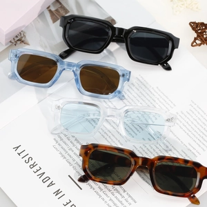 Classic retro square sunglasses set in multiple colors with thick frames and wide temples