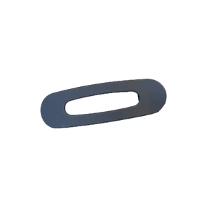 Large matte dark grey hair clip with non-marking design for minimalist hairstyles