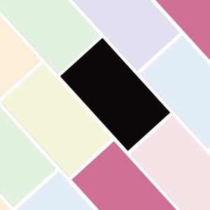 Detail view of colorful waterproof adhesive phone stickers in various pastel color options