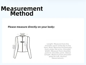 Detailed size guide showing measurements for the slim-fit athletic zip-up jacket