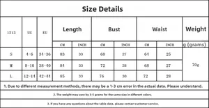 Size chart with US and EU dimensions for lace nightgown, showing cup length and bust measurements