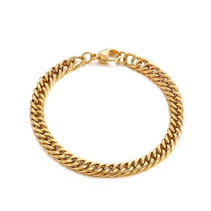 Cuban Link Chain Necklace Bracelet Stainless Steel Hip Hop Streetwear Rock Jewelry High Polish For Men Women