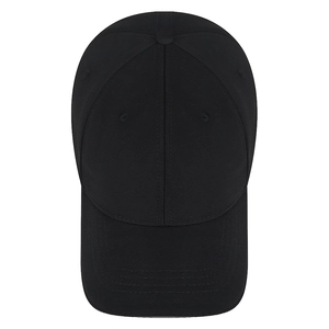 Casquette de baseball en coton noir avec bande réfléchissante et visière incurvée pour extérieur