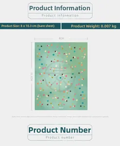 Detail of KX044 matte ultra-thin nail stickers with colorful geometric patterns