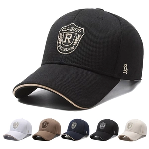 Baseball Cap Polyester Adjustable Sun Protection Outdoor Sports Casual Embroidered Shield Patch Retro Men Women