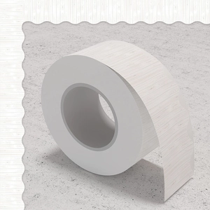 White wood grain bulletin board border trim with wavy edges for classroom decor