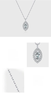 Macro shot of 925 sterling silver evil eye necklace with 5A cubic zirconia stones