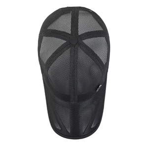 Casquette de baseball en mesh noir respirant pour homme, protection solaire de sport