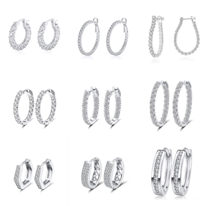 925 Sterling Silver Earrings With 925 Sterling Silver Earring Post Zircon Artificial Pearl Heart Butterfly Geometric Animal Studs Hoops Dangle For Women