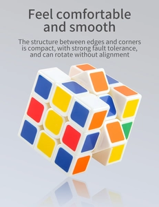 Close-up of a 3x3 white speed cube featuring smooth rotation and flexible structure