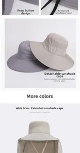Detail of adjustable windproof rope and breathable mesh on outdoor sun hat