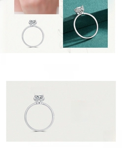 Detailed view of square cut gemstone set in 925 sterling silver classic crown ring