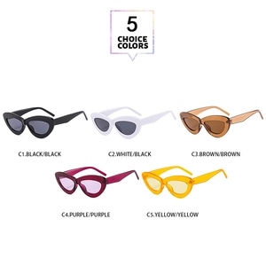Comparaison détaillée de cinq couleurs pour lunettes de soleil œil de chat rétro