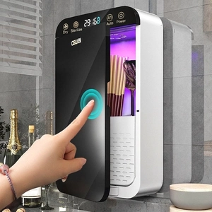 Porte-Baguettes Intelligent Boîte De Stérilisation UV Murale Plastique Cuisine Support De Rangement Couverts Avec Écran LED Turbo Séchage