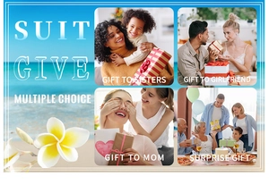Gift set ideas for sisters and girlfriends featuring various beach lifestyle scenes