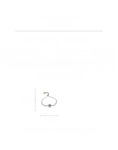 Size chart showing adjustable heart zircon bracelet measurements and 4.7g weight