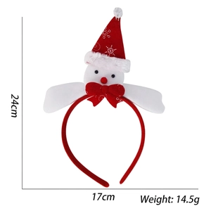Christmas snowman headband with dimensions 24cm by 17cm and weight 14.5g details