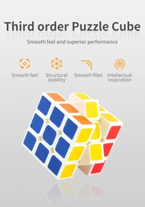 Detail of 3x3 puzzle cube showing smooth rounded corners and stable structure design